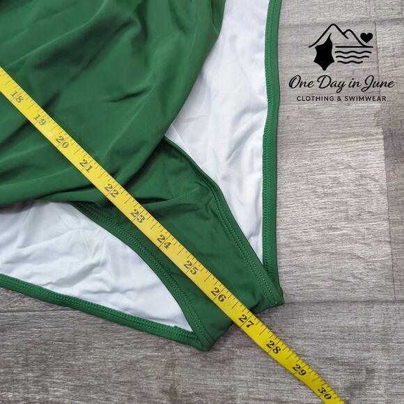 Cupshe High Neck Tummy Control One Piece Swimsuit Size L - Picture 5 of 6